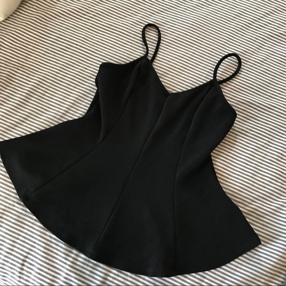 Black Peplum top